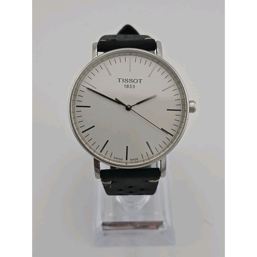 Tissot Everytime 42mm Swiss Quartz Silver Dial Men's Watch T109610A -New Battery